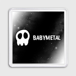 Магнит 55*55 Babymetal glitch на темном фоне по-горизонтали