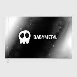 Флаг 3D Babymetal glitch на темном фоне по-горизонтали