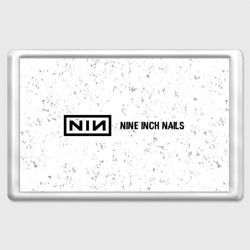 Магнит 45*70 Nine Inch Nails glitch на светлом фоне по-горизонтали