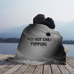 Плед 3D Red Hot Chili Peppers glitch на светлом фоне посередине - фото 2