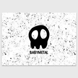 Поздравительная открытка Babymetal glitch на светлом фоне