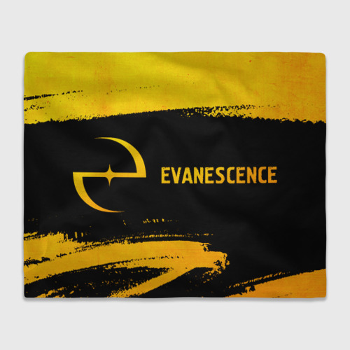 Плед 3D Evanescence - gold gradient по-горизонтали, цвет 3D (велсофт)