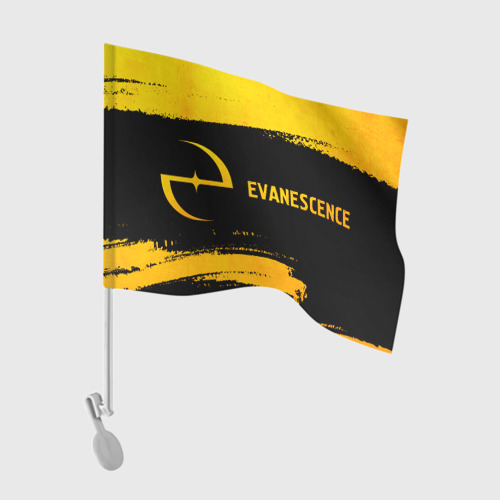 Флаг для автомобиля Evanescence - gold gradient по-горизонтали