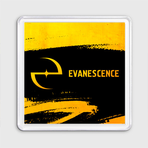 Магнит 55*55 Evanescence - gold gradient по-горизонтали