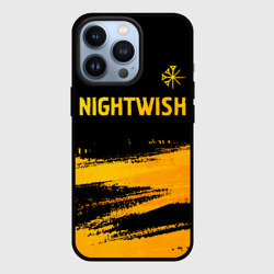 Чехол для iPhone 13 Pro Nightwish - gold gradient посередине