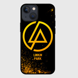 Чехол для iPhone 13 mini Linkin Park - gold gradient