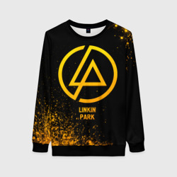 Женский свитшот 3D Linkin Park - gold gradient