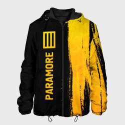 Мужская куртка 3D Paramore - gold gradient по-вертикали