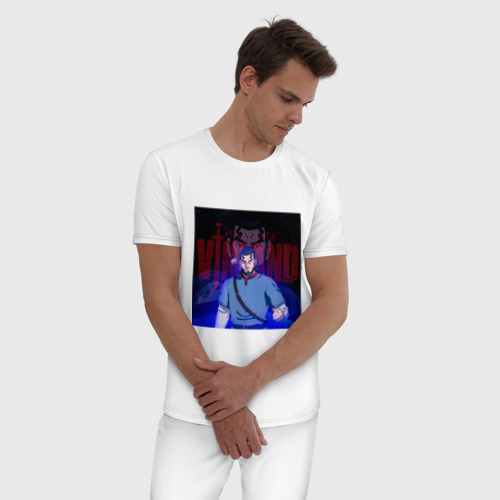 Мужская пижама хлопок Сага о Винланде , цвет белый - фото 3