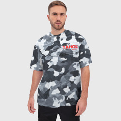 Мужская футболка oversize 3D Chevrolet tahoe military тахо - фото 2