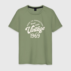 1969 год, выдержанный до совершенства – Мужская футболка хлопок с принтом купить со скидкой в -20%