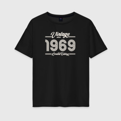 Женская футболка хлопок Oversize Лимитированный выпуск 1969