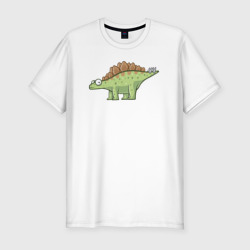 Мужская футболка хлопок Slim Stegosaurus