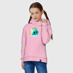Детское худи Oversize хлопок Салат Айсберг в наушниках - фото 2