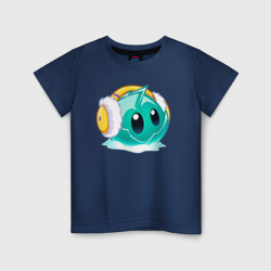 Детская футболка хлопок Салат Айсберг в наушниках