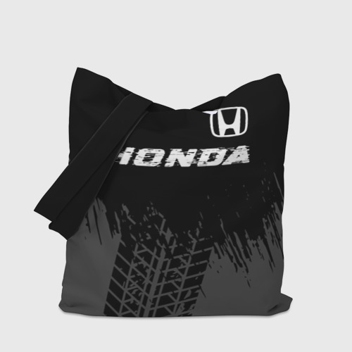 Шоппер 3D Honda speed на темном фоне со следами шин посередине - фото 4