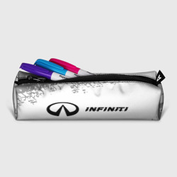 Пенал школьный 3D Infiniti speed на светлом фоне со следами шин по-горизонтали - фото 2