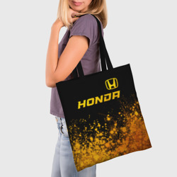 Шоппер 3D Honda - gold gradient посередине - фото 2