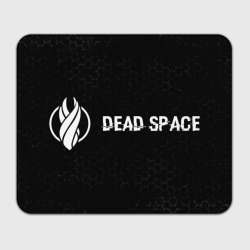 Прямоугольный коврик для мышки Dead Space glitch на темном фоне по-горизонтали