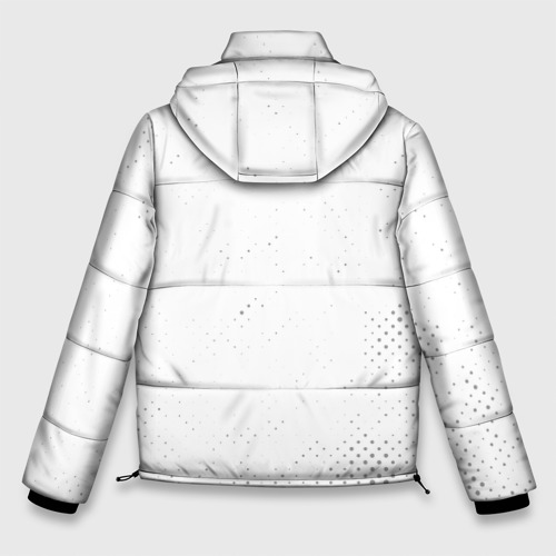 Мужская зимняя куртка 3D The Sims glitch на светлом фоне вертикально, цвет черный - фото 2