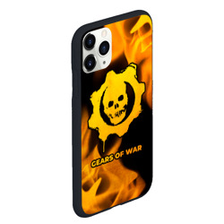 Чехол для iPhone 11 Pro Max матовый Gears of War - gold gradient - фото 2