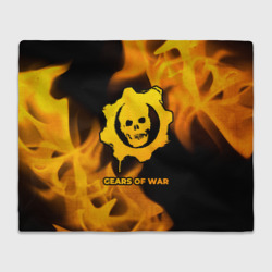 Плед 3D Gears of War - gold gradient