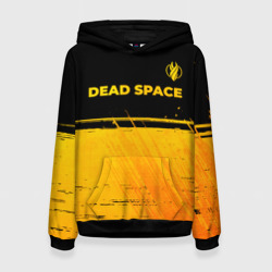 Женская толстовка 3D Dead Space - gold gradient посередине