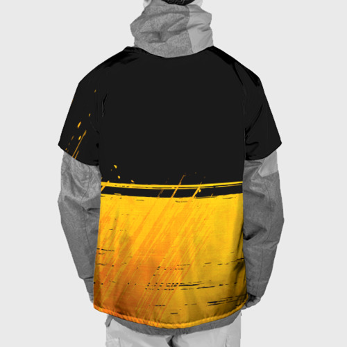 Накидка на куртку 3D Dead Space - gold gradient посередине, цвет 3D печать - фото 2