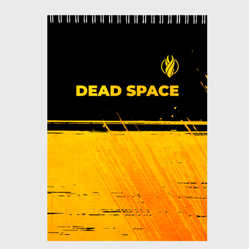 Скетчбук Dead Space - gold gradient посередине, цвет белый