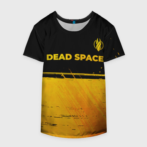 Накидка на куртку 3D Dead Space - gold gradient посередине, цвет 3D печать - фото 4