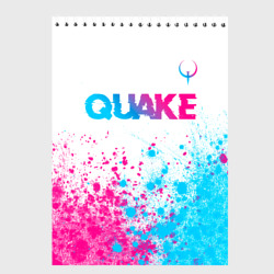 Скетчбук Quake neon gradient style посередине