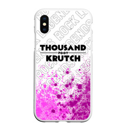 Чехол для iPhone XS Max матовый Thousand Foot Krutch rock legends посередине