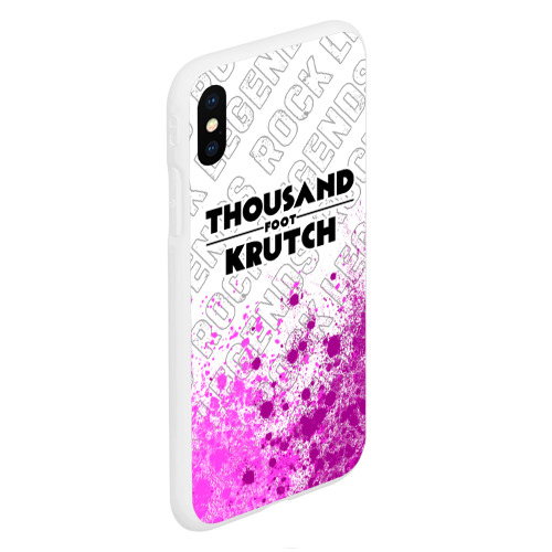 Чехол для iPhone XS Max матовый Thousand Foot Krutch rock legends посередине - фото 3