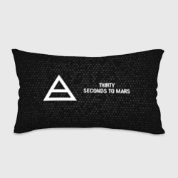 Подушка 3D антистресс Thirty Seconds to Mars glitch на темном фоне по-горизонтали