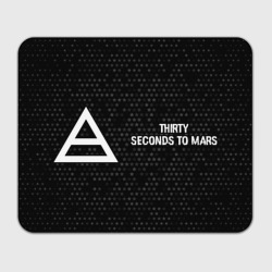 Прямоугольный коврик для мышки Thirty Seconds to Mars glitch на темном фоне по-горизонтали