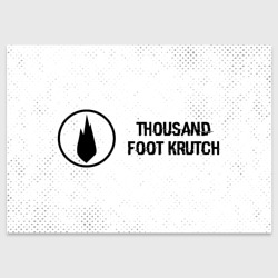 Поздравительная открытка Thousand Foot Krutch glitch на светлом фоне по-горизонтали