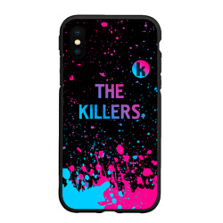 Чехол для iPhone XS Max матовый The Killers - neon gradient посередине