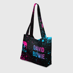 Пляжная сумка 3D David Bowie - neon gradient по-горизонтали - фото 2