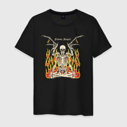 Flame angel – Мужская футболка хлопок с принтом купить со скидкой в -20%