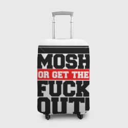 Чехол для чемодана 3D Mosh or get out now