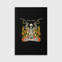 Обложка для паспорта матовая кожа Flame angel