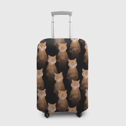 Чехол для чемодана 3D Бесконечные рыжие коты
