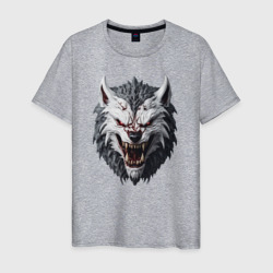 Мужская футболка хлопок Волк-оборотень