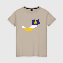 Женская футболка хлопок Республика Бурятия