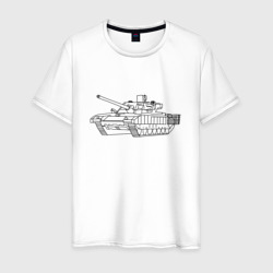 Мужская футболка хлопок Контурный танк
