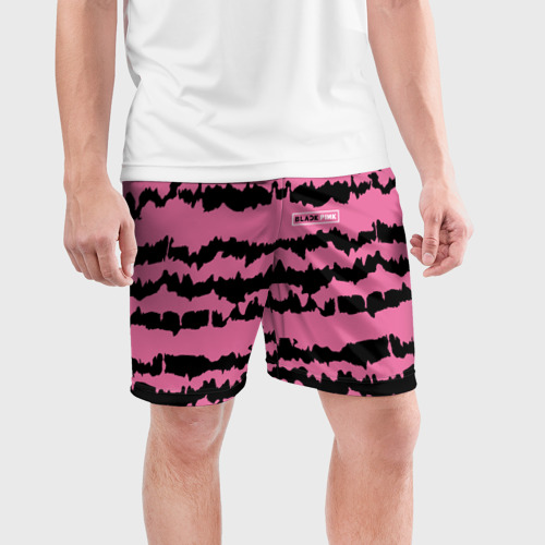 Мужские шорты спортивные Blackpink - girl group k-pop, цвет 3D печать - фото 3