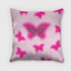 Подушка 3D Y2K pink butterfly