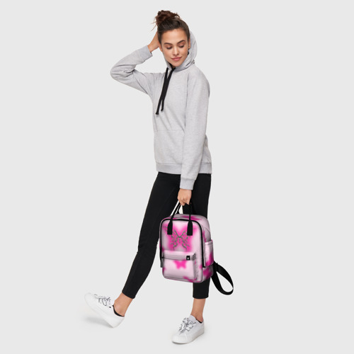 Женский рюкзак 3D с принтом Y2K pink butterfly, фото #4