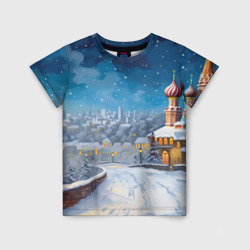 Детская футболка 3D Москва  новый год