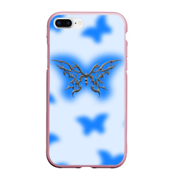 Чехол для iPhone 7Plus/8 Plus матовый Y2K blue butterfly